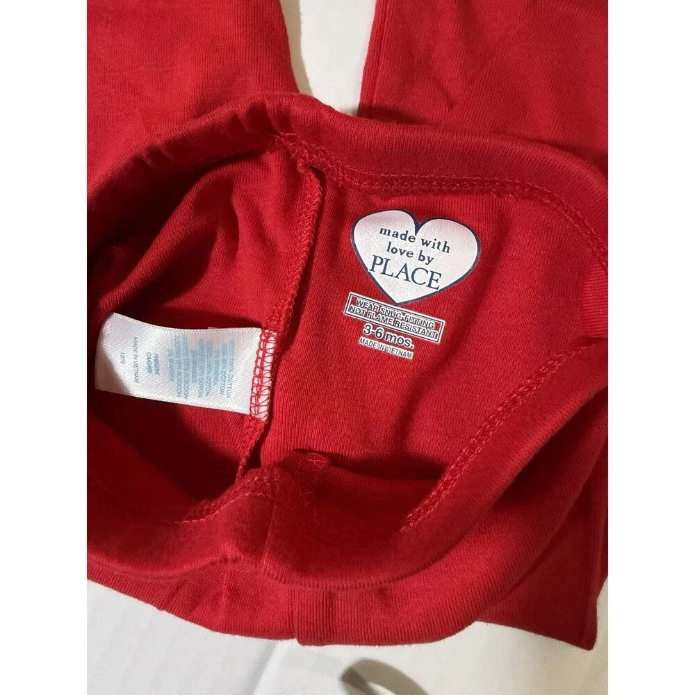 NWT The Children’s Place Baby Santa Christmas Pajama Set 3-6 Months 2 Pc